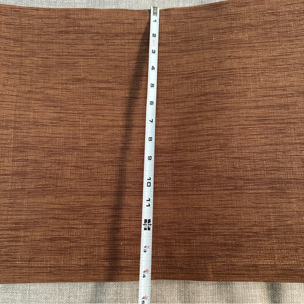 CRATE & BARREL 4-pcs Heavyweight Brown Textured Placemats #1125258A